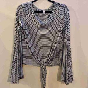 Elegant Striped Long Sleeve Top